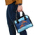 Turks and Caicos Islands Shoulder Handbag with Red Crab and Ocean Wave Coral Reef Design - Wonder Print Shop