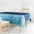 Turks and Caicos Islands Tablecloth with Red Crab and Ocean Wave Coral Reef Design - Wonder Print Shop