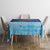 Turks and Caicos Islands Tablecloth with Red Crab and Ocean Wave Coral Reef Design - Wonder Print Shop