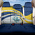 Turks and Caicos Islands Back Car Seat Cover with Sea Shell Graphic and Yellow Blue Wave Design - Wonder Print Shop