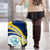 Turks and Caicos Islands Luggage Cover with Sea Shell Graphic and Yellow Blue Wave Design - Wonder Print Shop