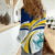 Turks and Caicos Islands Women Casual Shirt with Sea Shell Graphic and Yellow Blue Wave Design - Wonder Print Shop