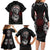 Viking Shieldmaiden Family Matching Long Sleeve Bodycon Dress and Hawaiian Shirt with Viking Compass Vegvisir - Wonder Print Shop