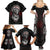Viking Shieldmaiden Family Matching Summer Maxi Dress and Hawaiian Shirt with Viking Compass Vegvisir - Wonder Print Shop