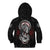 Viking Shieldmaiden Kid Hoodie with Viking Compass Vegvisir - Wonder Print Shop