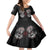 Viking Shieldmaiden Kid Short Sleeve Dress with Viking Compass Vegvisir - Wonder Print Shop