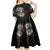 Viking Shieldmaiden Kid Short Sleeve Dress with Viking Compass Vegvisir - Wonder Print Shop