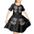 Viking Shieldmaiden Kid Short Sleeve Dress with Viking Compass Vegvisir - Wonder Print Shop