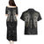 Viking Navigator Couples Matching Puletasi Dress and Hawaiian Shirt Odin's Wisdom in Symbols - Wonder Print Shop
