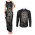 Viking Navigator Couples Matching Tank Maxi Dress and Long Sleeve Button Shirts Odin's Wisdom in Symbols - Wonder Print Shop