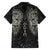 Viking Navigator Family Matching Long Sleeve Bodycon Dress and Hawaiian Shirt Odin's Wisdom in Symbols - Wonder Print Shop