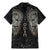 Viking Navigator Family Matching Mermaid Dress and Hawaiian Shirt Odin's Wisdom in Symbols - Wonder Print Shop