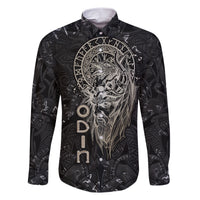 Viking Navigator Family Matching Short Sleeve Bodycon Dress and Hawaiian Shirt Odin's Wisdom in Symbols - Wonder Print Shop
