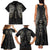 Viking Navigator Family Matching Tank Maxi Dress and Hawaiian Shirt Odin's Wisdom in Symbols - Wonder Print Shop
