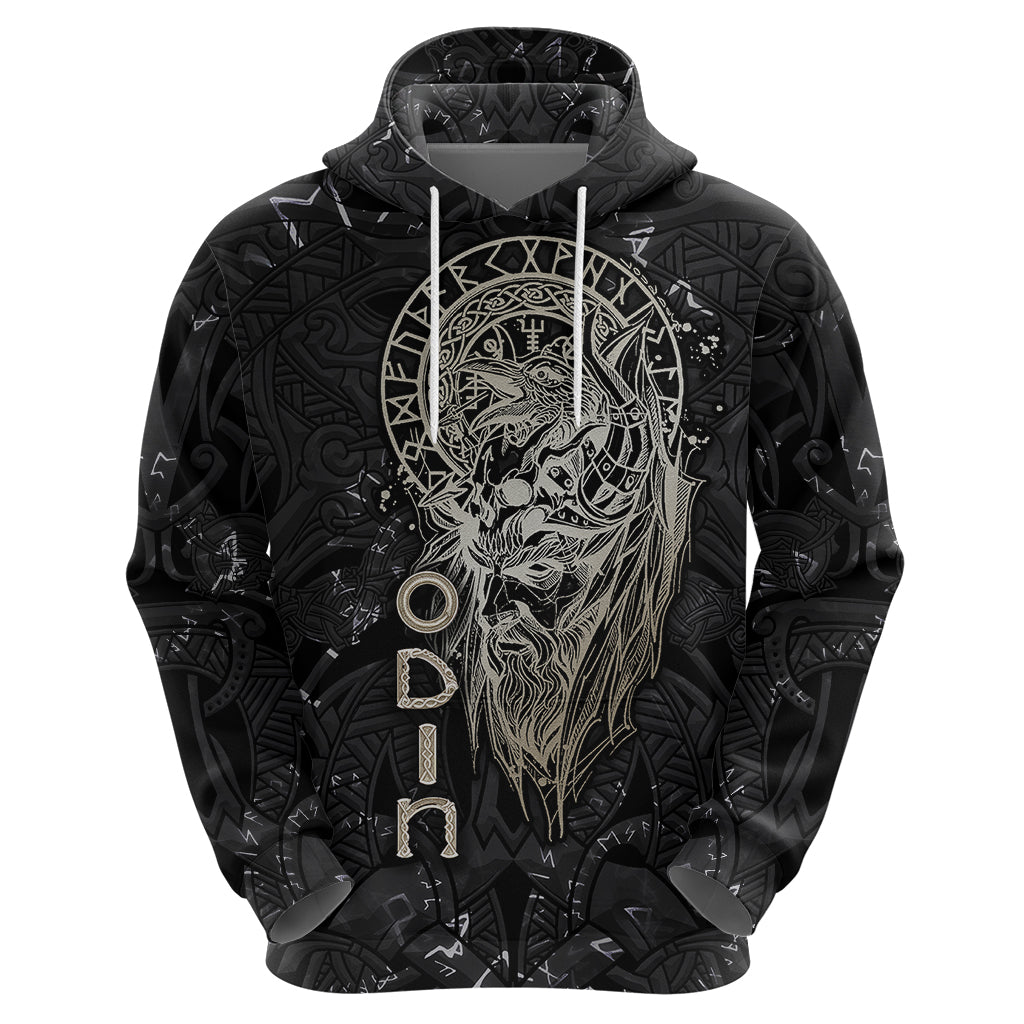 Viking Navigator Hoodie Odin's Wisdom in Symbols - Wonder Print Shop