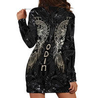 Viking Navigator Hoodie Dress Odin's Wisdom in Symbols - Wonder Print Shop