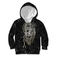 Viking Navigator Kid Hoodie Odin's Wisdom in Symbols - Wonder Print Shop
