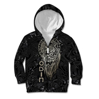 Viking Navigator Kid Hoodie Odin's Wisdom in Symbols - Wonder Print Shop