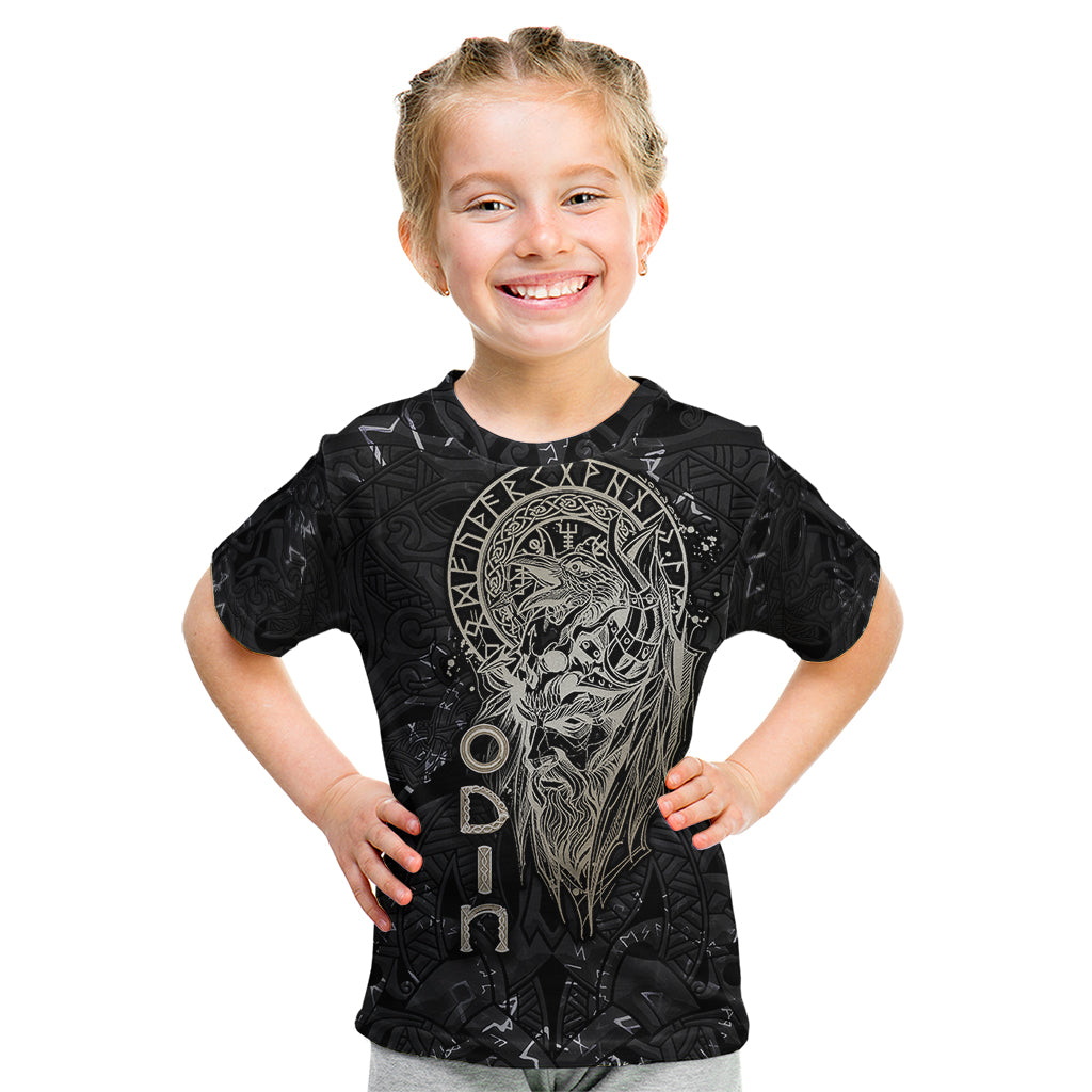 Viking Navigator Kid T Shirt Odin's Wisdom in Symbols - Wonder Print Shop