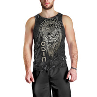 Viking Navigator Men Tank Top Odin's Wisdom in Symbols - Wonder Print Shop