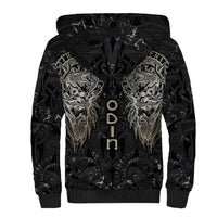 Viking Navigator Sherpa Hoodie Odin's Wisdom in Symbols - Wonder Print Shop
