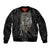 Viking Navigator Sleeve Zip Bomber Jacket Odin's Wisdom in Symbols - Wonder Print Shop