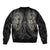 Viking Navigator Sleeve Zip Bomber Jacket Odin's Wisdom in Symbols - Wonder Print Shop