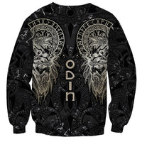 Viking Navigator Sweatshirt Odin's Wisdom in Symbols - Wonder Print Shop
