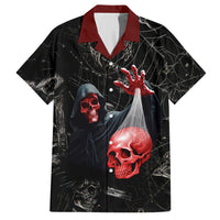 Hello Darkness My Old Friend Skull Hawaiian Shirt - Wonder Print Shop