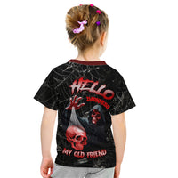 Hello Darkness My Old Friend Skull Kid T Shirt - Wonder Print Shop