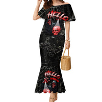 Hello Darkness My Old Friend Skull Mermaid Dress - Wonder Print Shop