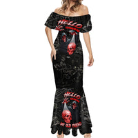Hello Darkness My Old Friend Skull Mermaid Dress - Wonder Print Shop