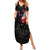 Hello Darkness My Old Friend Skull Summer Maxi Dress - Wonder Print Shop