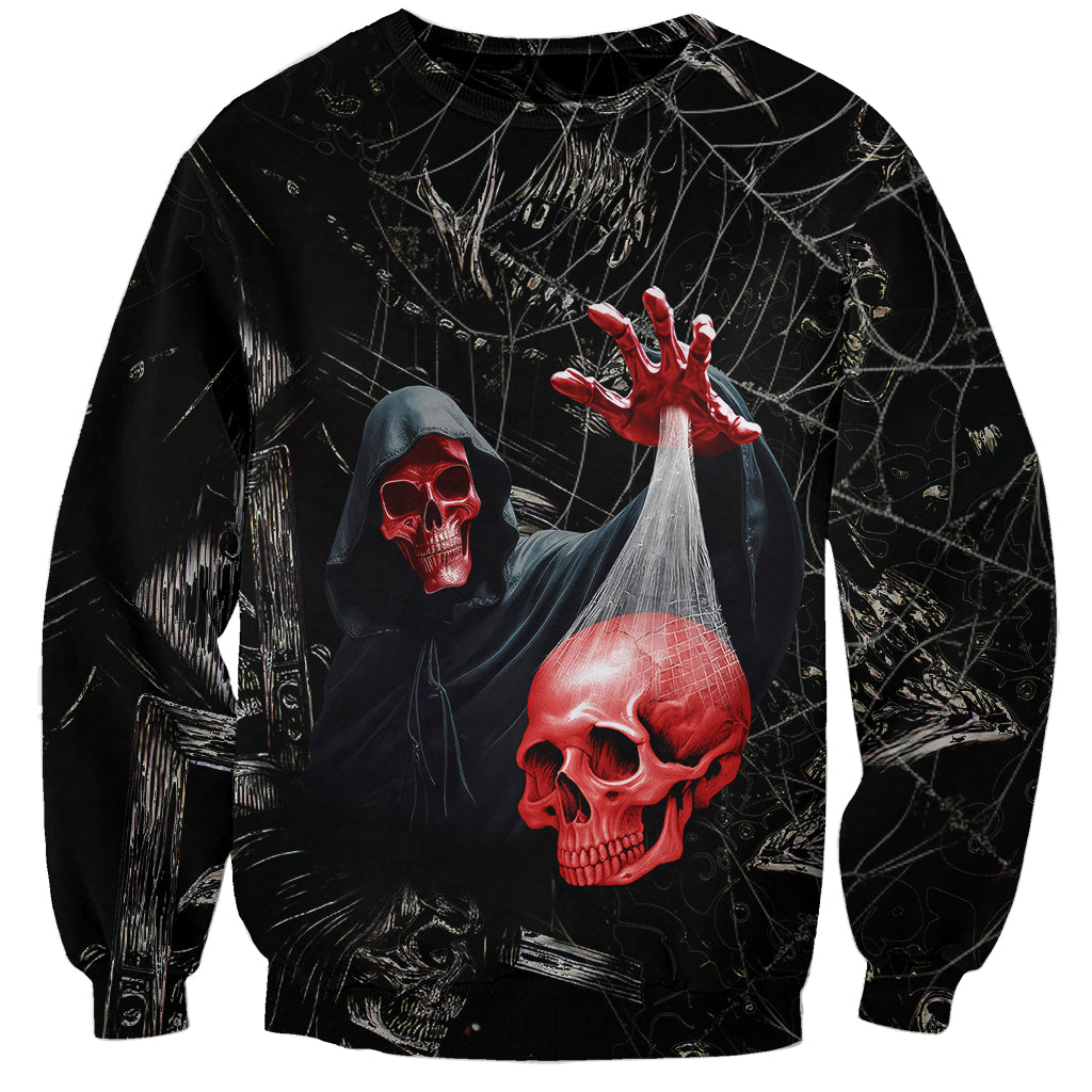 Hello Darkness My Old Friend Skull Sweatshirt - Wonder Print Shop