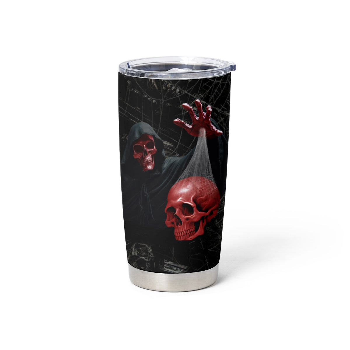 Hello Darkness My Old Friend Skull Tumbler Cup - Wonder Print Shop