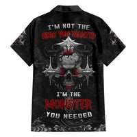 I'm Not The Hero You Wanted I'm The Monster You Needed Family Matching Long Sleeve Bodycon Dress and Hawaiian Shirt - Wonder Print Shop