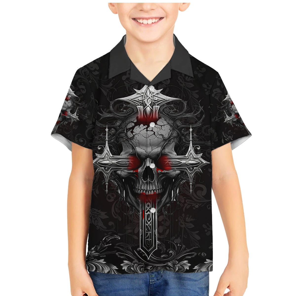 I'm Not The Hero You Wanted I'm The Monster You Needed Family Matching Mermaid Dress and Hawaiian Shirt - Wonder Print Shop