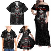 I'm Not The Hero You Wanted I'm The Monster You Needed Family Matching Off Shoulder Maxi Dress and Hawaiian Shirt - Wonder Print Shop