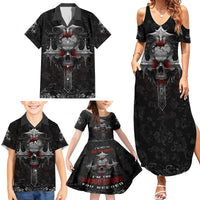 I'm Not The Hero You Wanted I'm The Monster You Needed Family Matching Summer Maxi Dress and Hawaiian Shirt - Wonder Print Shop