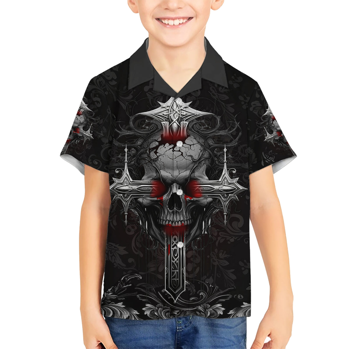 I'm Not The Hero You Wanted I'm The Monster You Needed Kid Hawaiian Shirt - Wonder Print Shop