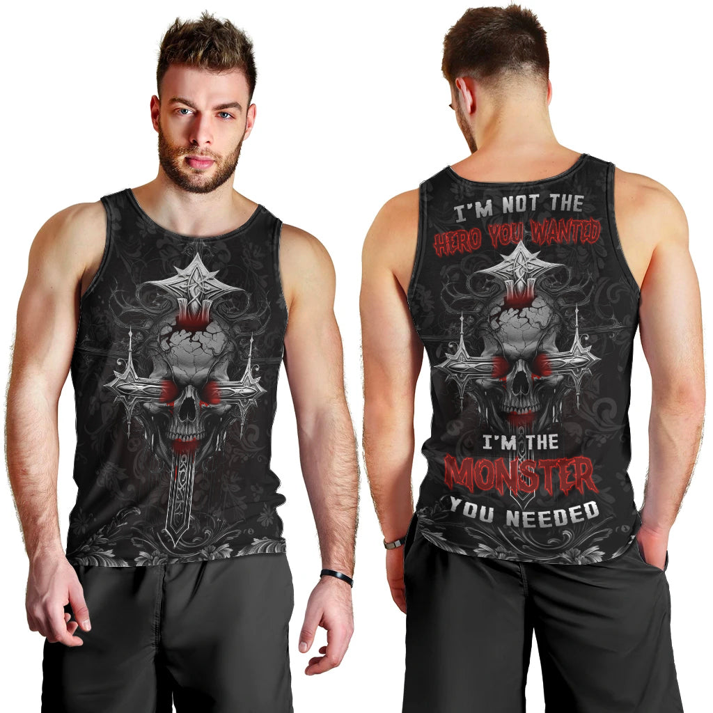 I'm Not The Hero You Wanted I'm The Monster You Needed Men Tank Top - Wonder Print Shop