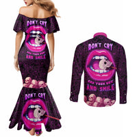skull-couples-matching-mermaid-dress-and-long-sleeve-button-shirts-dont-cry-say-fuck-you-and-smile