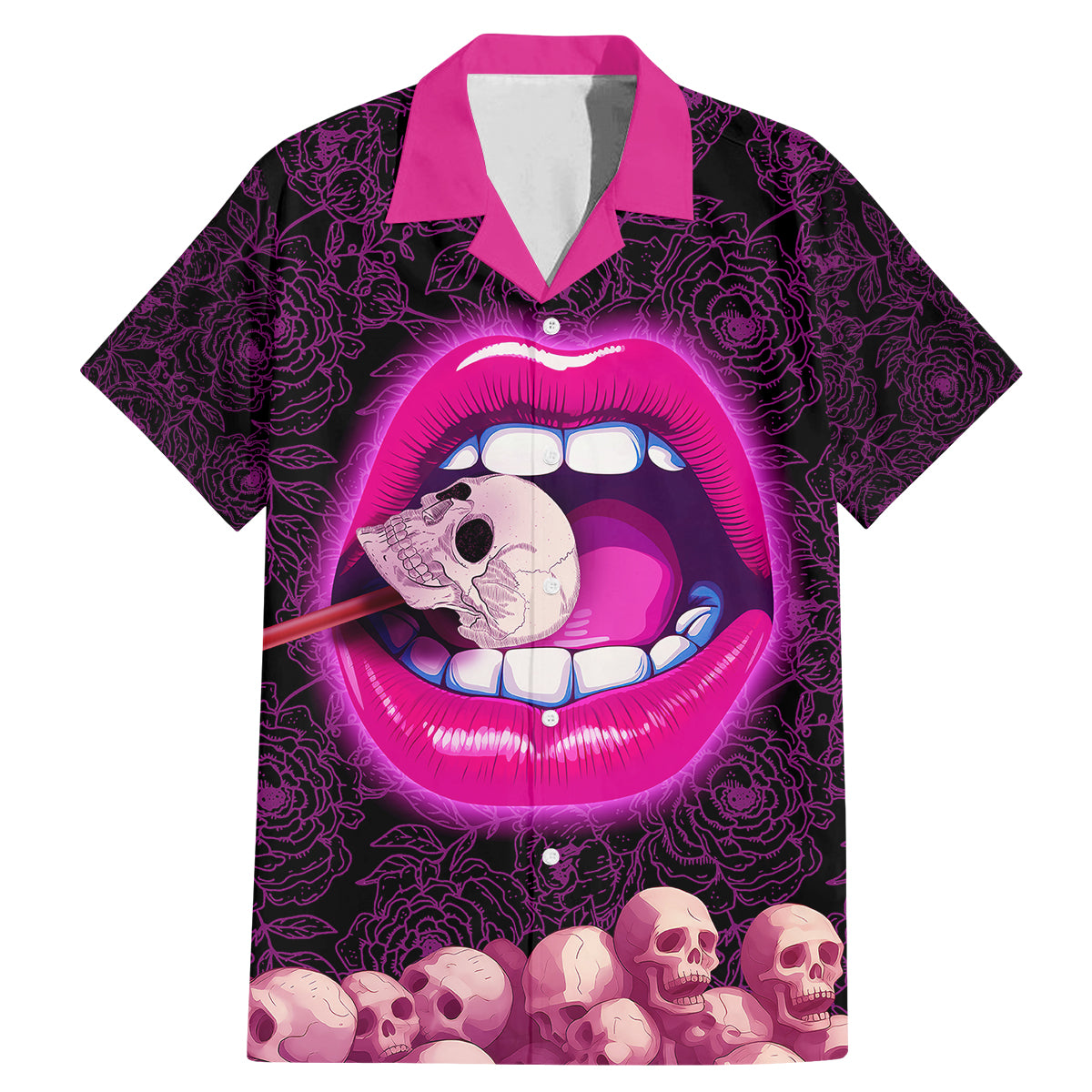 Skull Family Matching Mermaid Dress and Hawaiian Shirt Don't Cry Say Fuck You And Smile - Wonder Print Shop