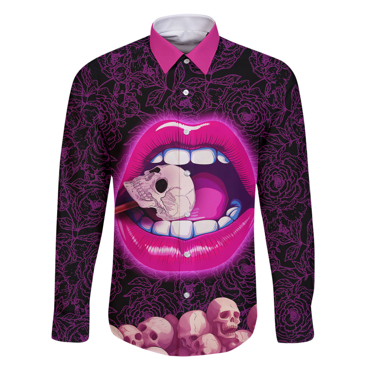 Skull Family Matching Summer Maxi Dress and Hawaiian Shirt Don't Cry Say Fuck You And Smile - Wonder Print Shop