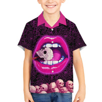 Skull Family Matching Summer Maxi Dress and Hawaiian Shirt Don't Cry Say Fuck You And Smile - Wonder Print Shop
