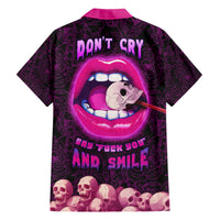 Skull Hawaiian Shirt Don't Cry Say Fuck You And Smile - Wonder Print Shop