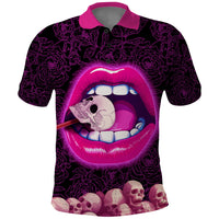 Skull Polo Shirt Don't Cry Say Fuck You And Smile - Wonder Print Shop