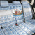 Greece Christmas Back Car Seat Cover with Santa Rowing Boat Greek Flag Laurel Wreath Parthenon and Blue White Pattern Design - Wonder Print Shop