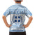 Greece Christmas Family Matching Mermaid Dress and Hawaiian Shirt with Santa Rowing Boat Greek Flag Laurel Wreath Parthenon and Blue White Pattern Design - Wonder Print Shop