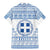 Greece Christmas Family Matching Mermaid Dress and Hawaiian Shirt with Santa Rowing Boat Greek Flag Laurel Wreath Parthenon and Blue White Pattern Design - Wonder Print Shop